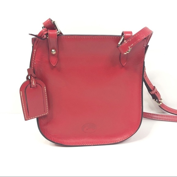 Dooney & Bourke Red Leather Happy Alto Crossbody - Picture 3 of 10